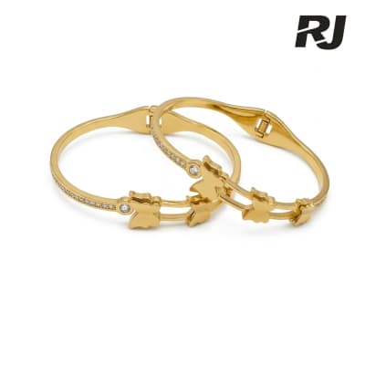 Pulsera c/mariposa de acero titanio