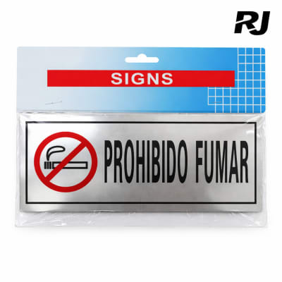 Rotulo de prohibido fumar