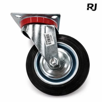 Rueda universal negra 6pulg