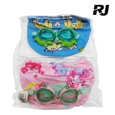 Set de anteojo p/nadar c/gorro en bolsa