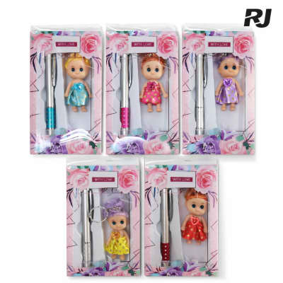 Set de llavero barbie+lapicero