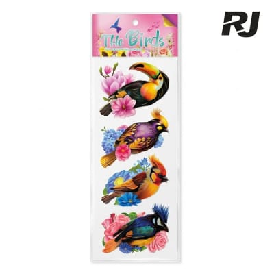 Sticker de pajaro 4pcs