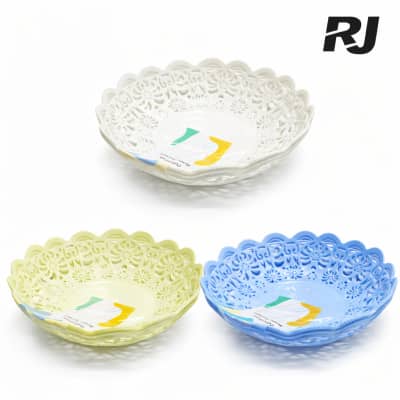 canasta p/fruta redonda plast 3pcs