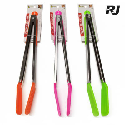 pinza p/cocinar c/gel de silice 14pulg