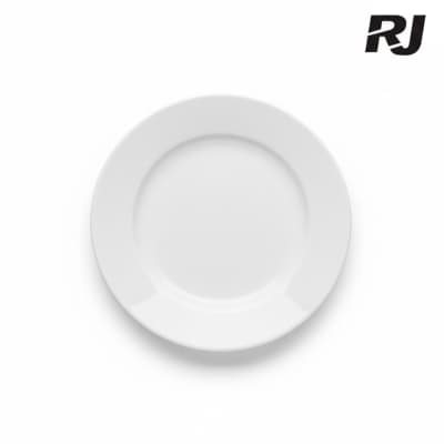 plato de melamina blanco redondo 10pulg