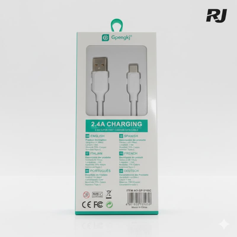 2.4A cable usb-TPC en caja