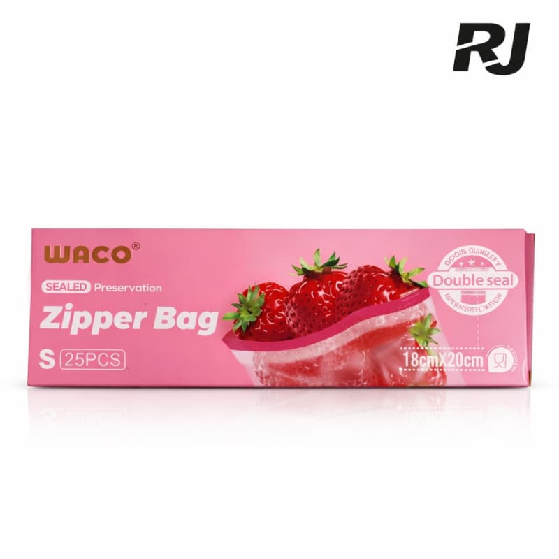 25pcs S bolsa de conservacion c/ziper lisa plast