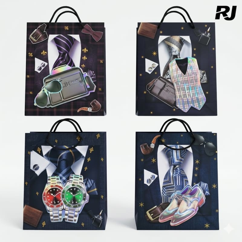 Bolsa de regalo 3d p/hombre mediana