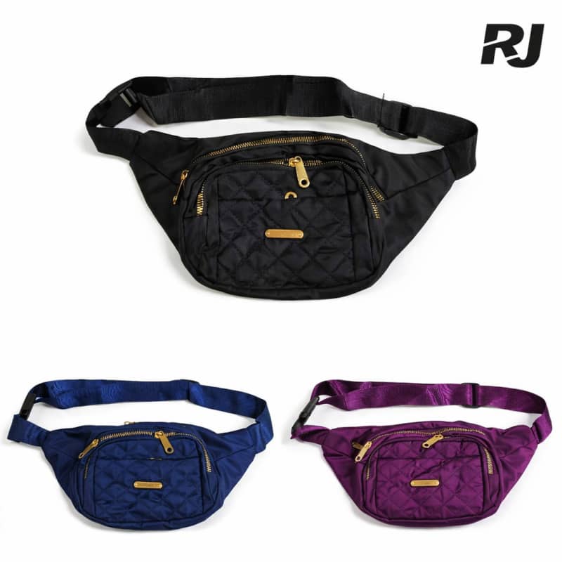 Bolso canguro p/mujer c/cuadritos