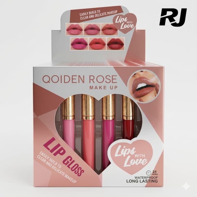 Brillo labial color X 1cajita 6pcs