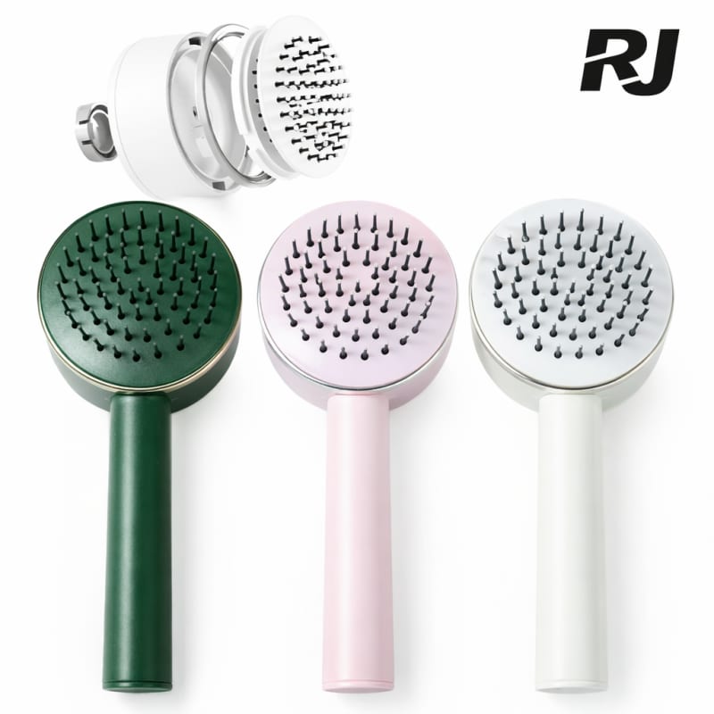 Cepillo p/pelo c/boton p/quitar pelo redondo
