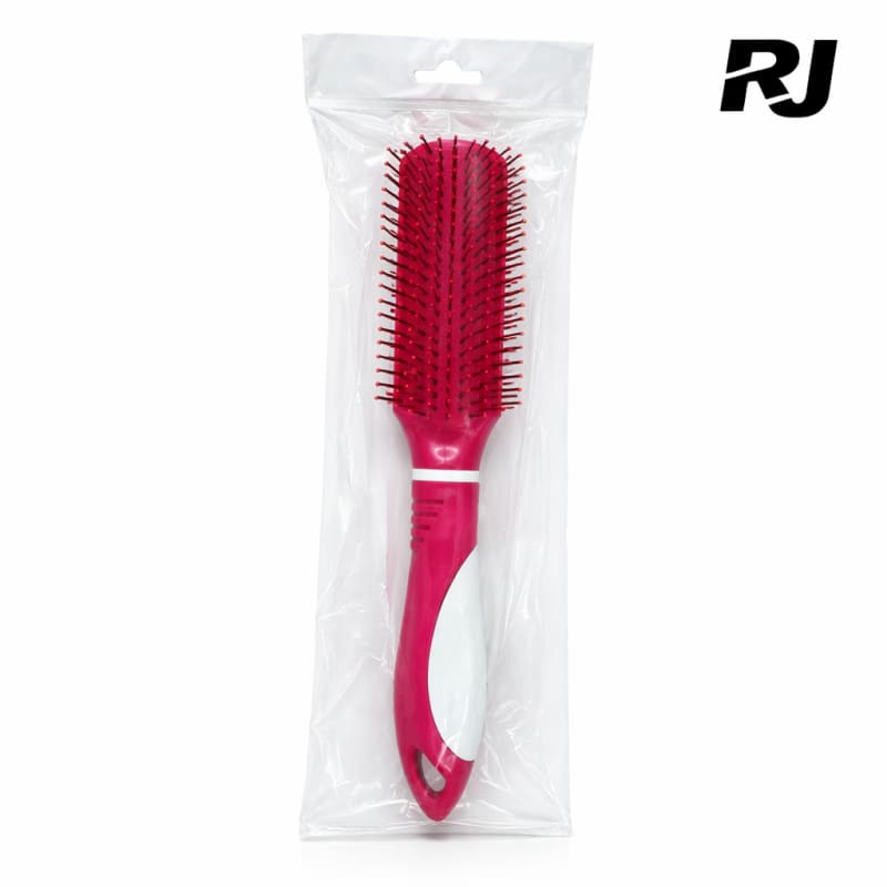 Cepillo p/pelo color rectangular mango grueso