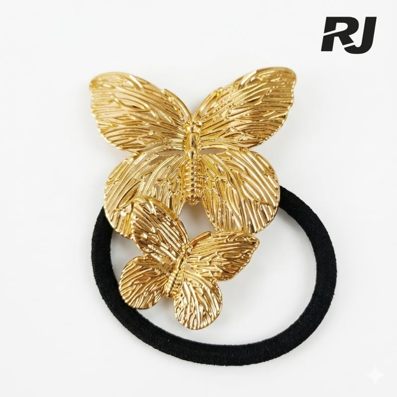 Cola c/adorno metal de mariposa (12)x1