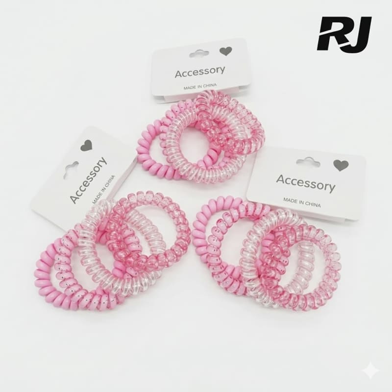 Cola p/pelo de resorte X1paq 4pcs