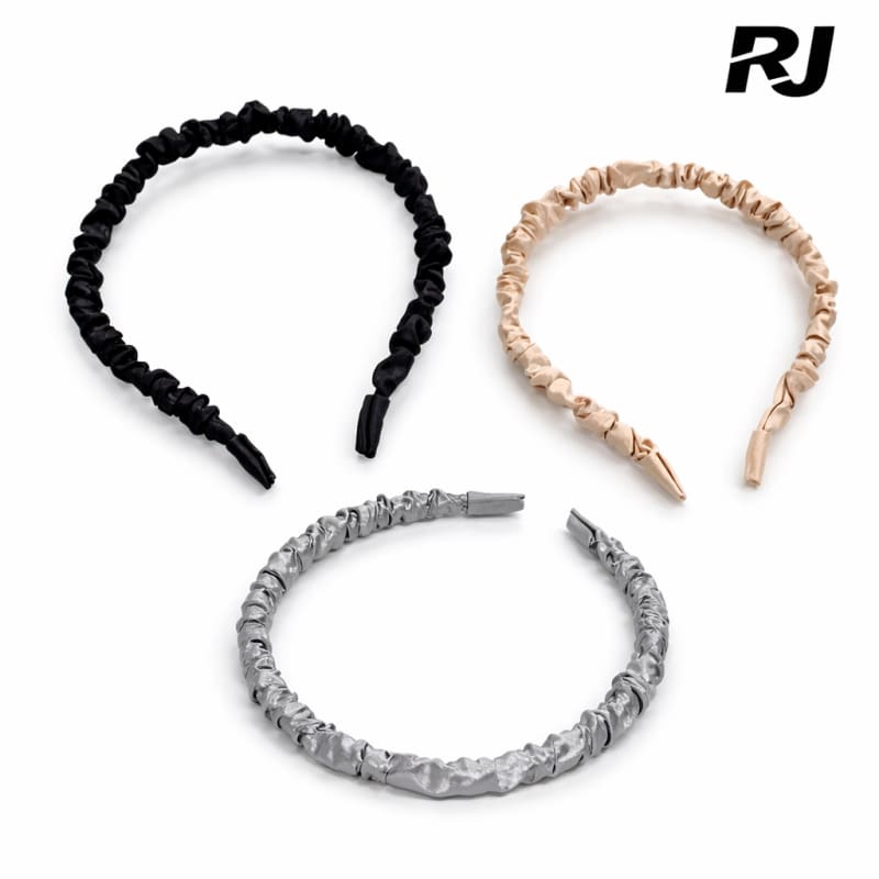 Diadema p/pelo forro c/tela arrugada