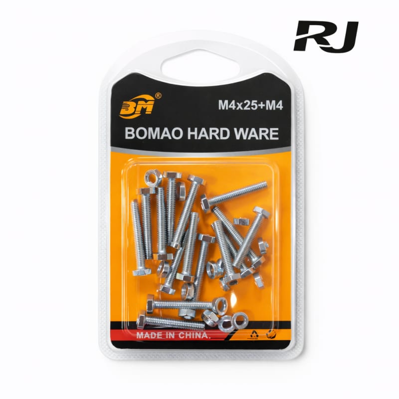 M4x25+M4 paquete tornillo c/tuerca
