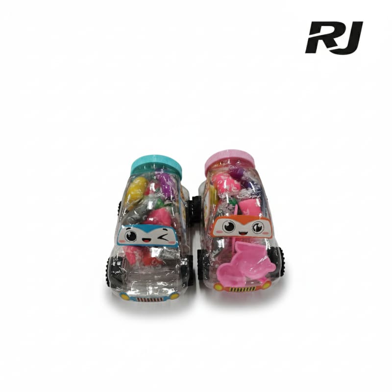 Plasticina en tarro carro