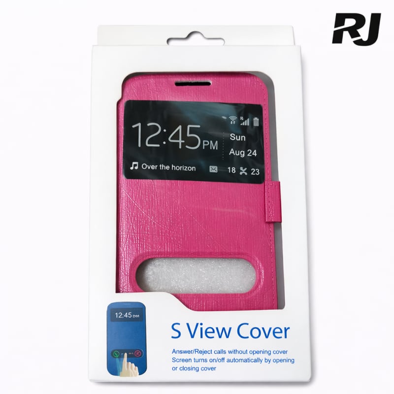 S4 protector p/celular c/tapa 2 ventanas