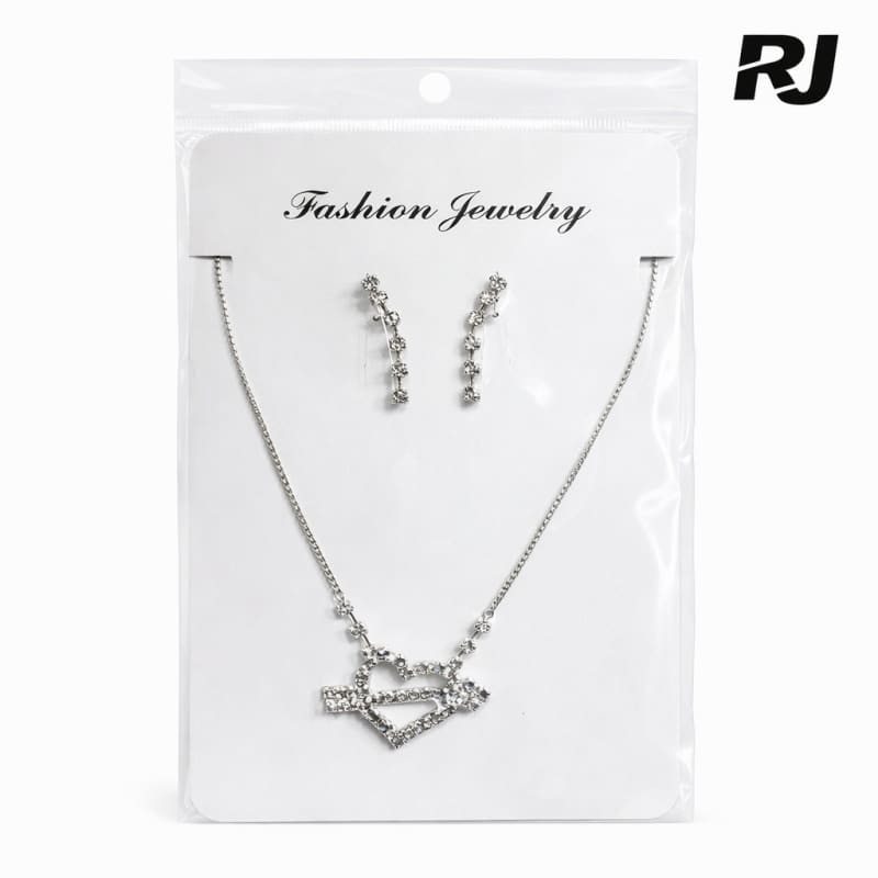 Set de collar c/piedra diamante