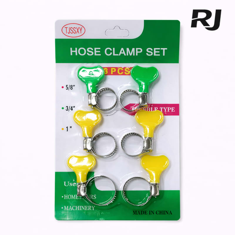 Set de gaza p/manguera socar c/mano 6pcs