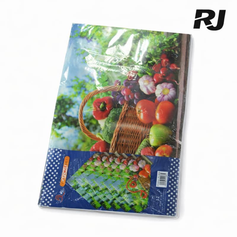 Set de individual fruta plst