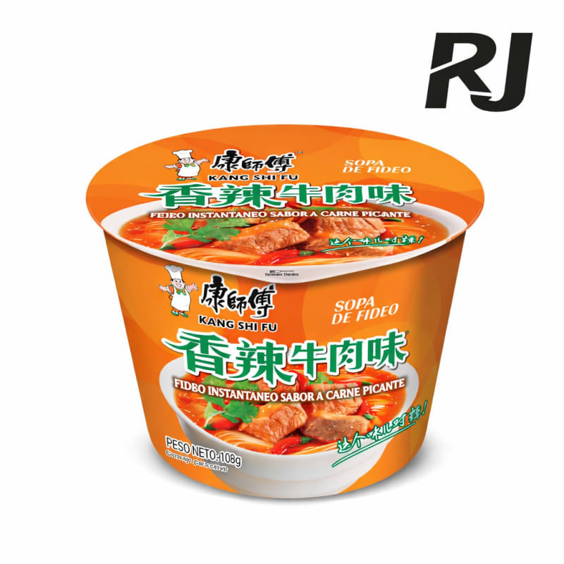 Sopa Fideo KSF Carne Picante Tazón 108g