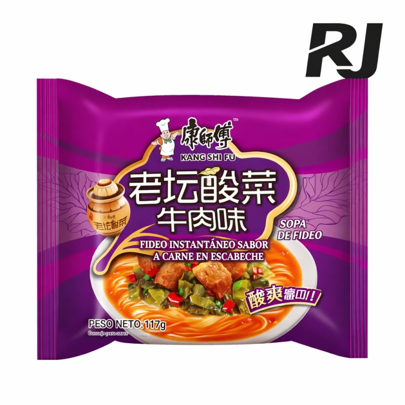 Sopa Fideo KSF Carne en Escabeche Paquete 117g