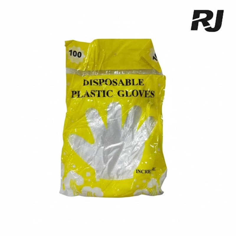 guante plastico X1 paq 100pcs