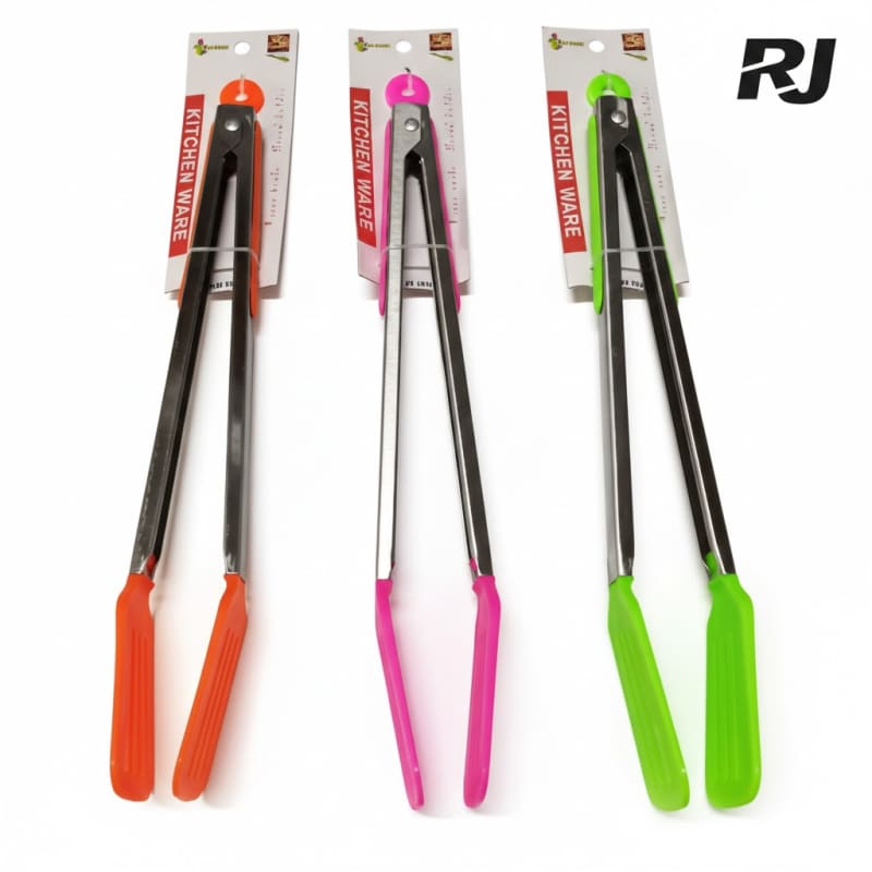 pinza p/cocinar c/gel de silice 14pulg