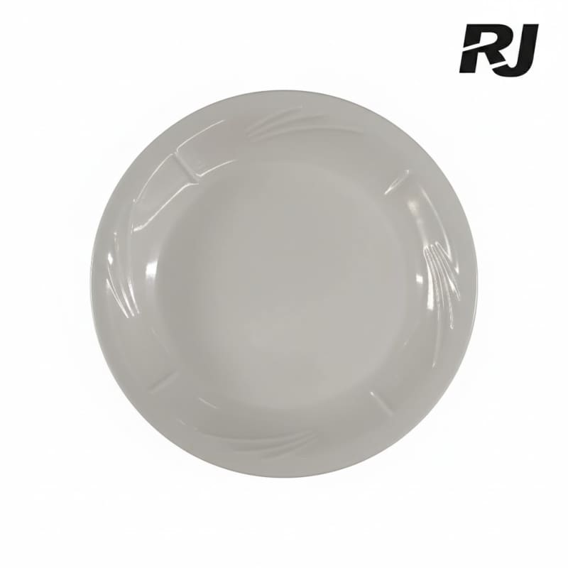 plato de melamina redondo blanco 10pulg