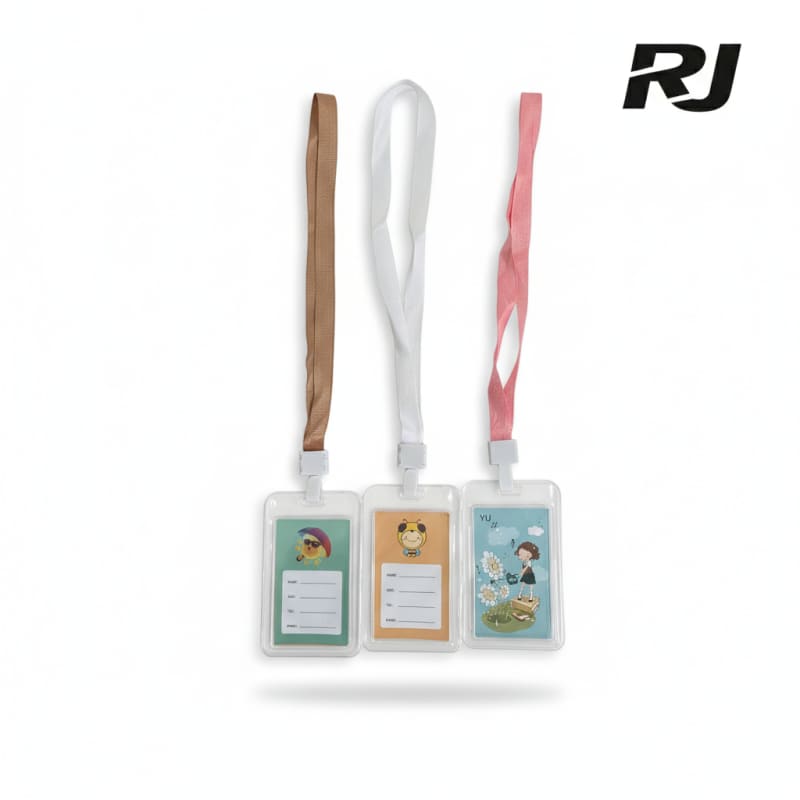 porta carnet transparente c/tirante