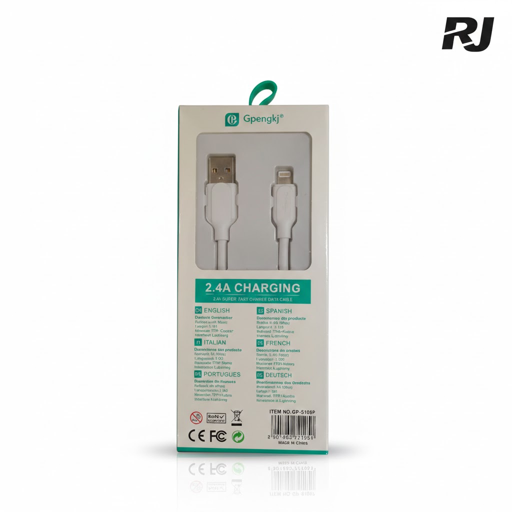 2.4A cable usb-I7 en caja