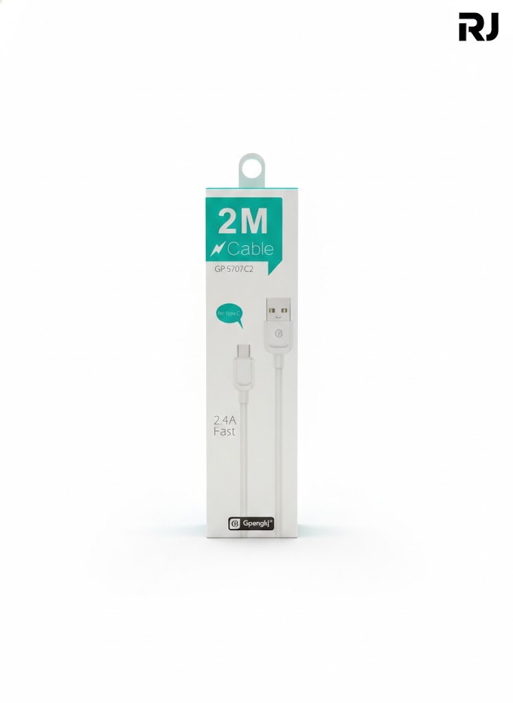 2.4A cable usb-TPC en caja 2 metros