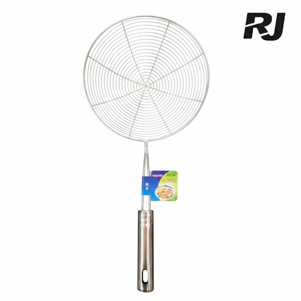 20CM colador de acero hueco raya c/mango de acero