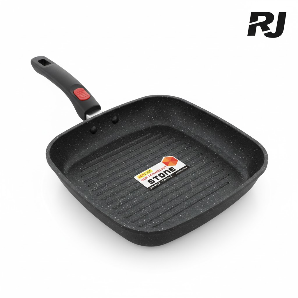 26cm sarten cuadrado c/putos arroz marmol