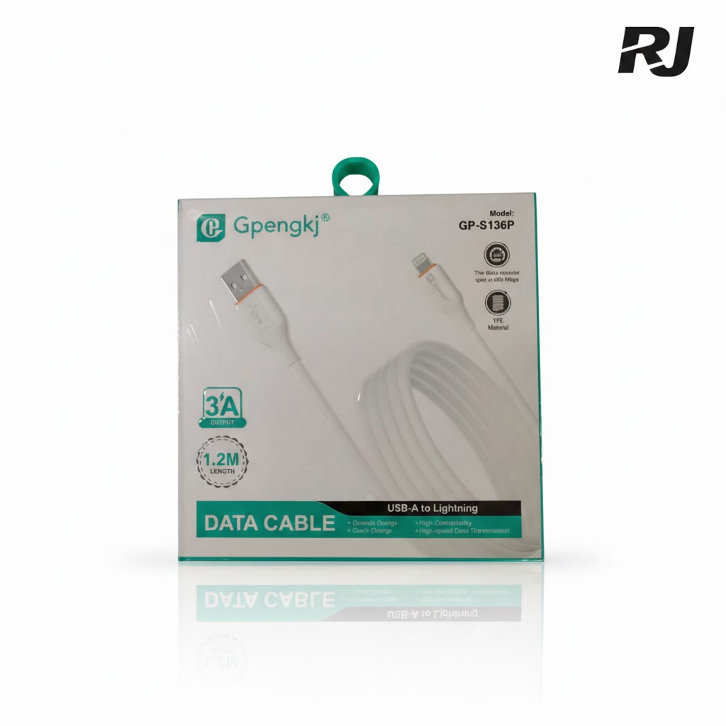 3A 1.2m cable USB to LIGHTNING en caja