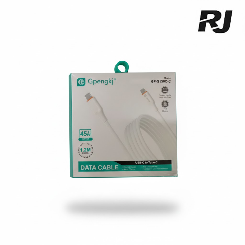 45W 1.2m cable usb c to type c en caja