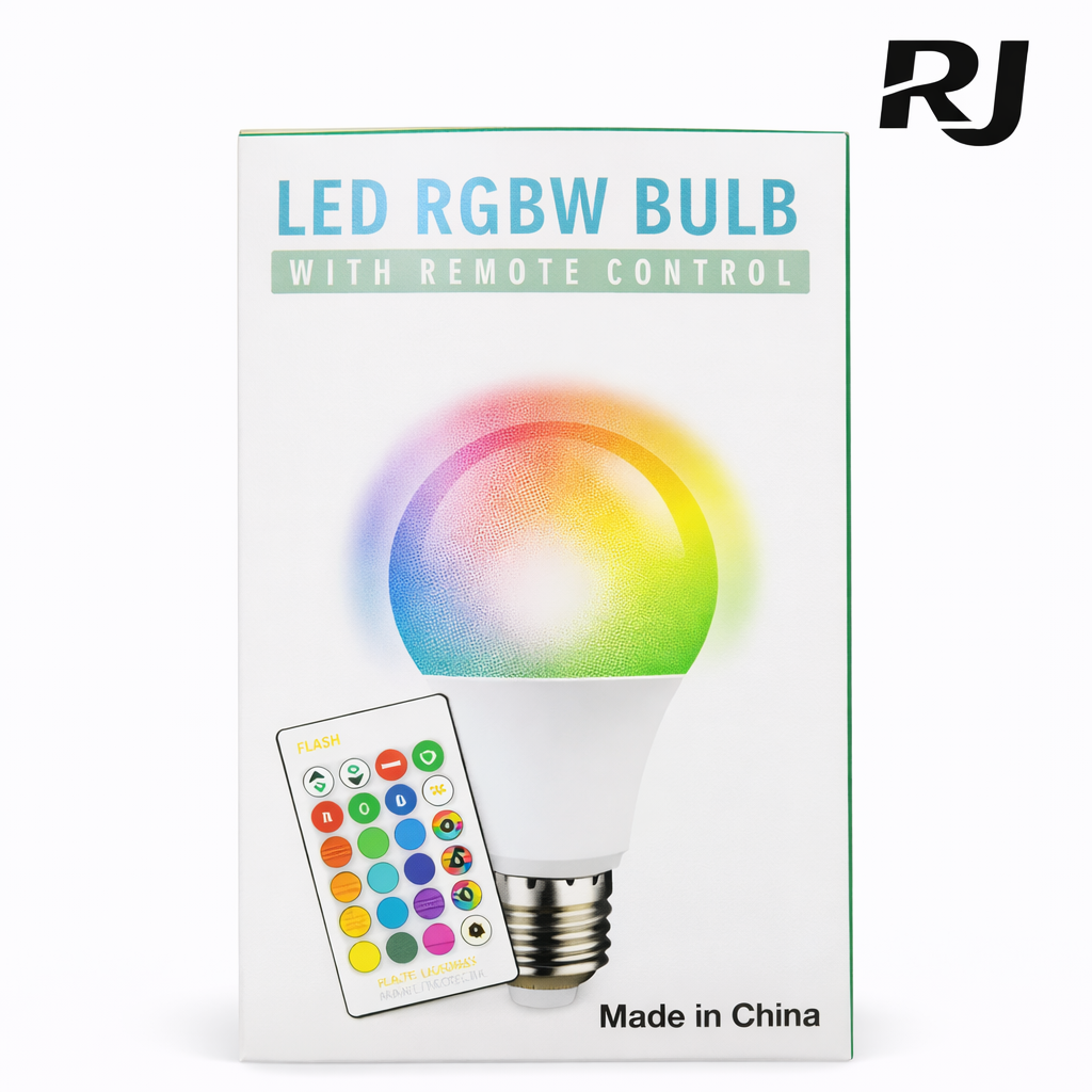 9W bombillo color c/control A60 RGB