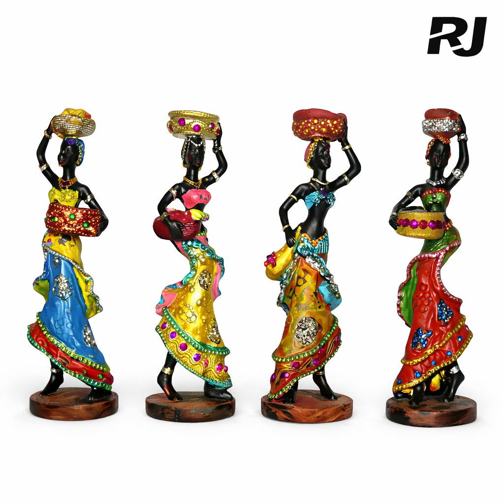 Adorno set de muneca negra 4pcs