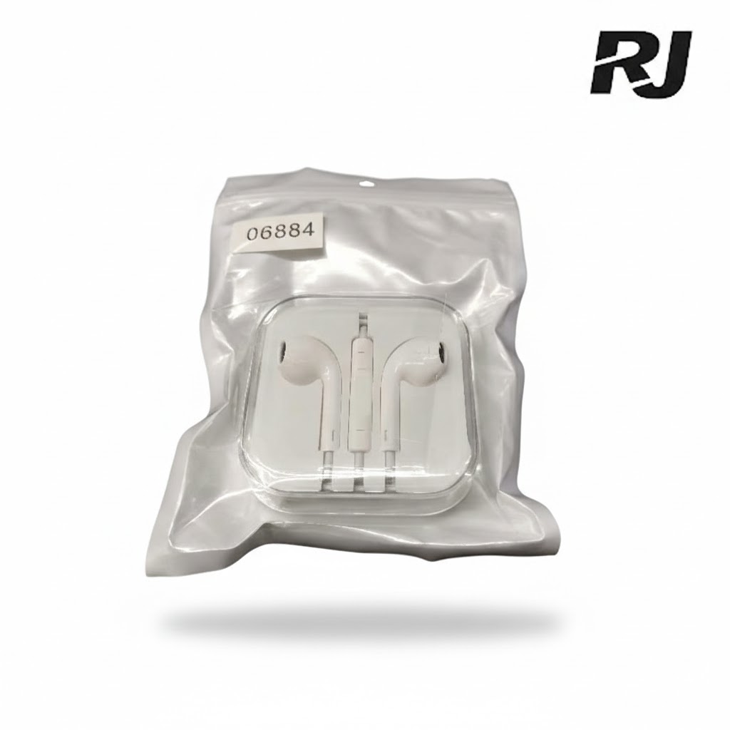 Audifono en caja plast cuadrada