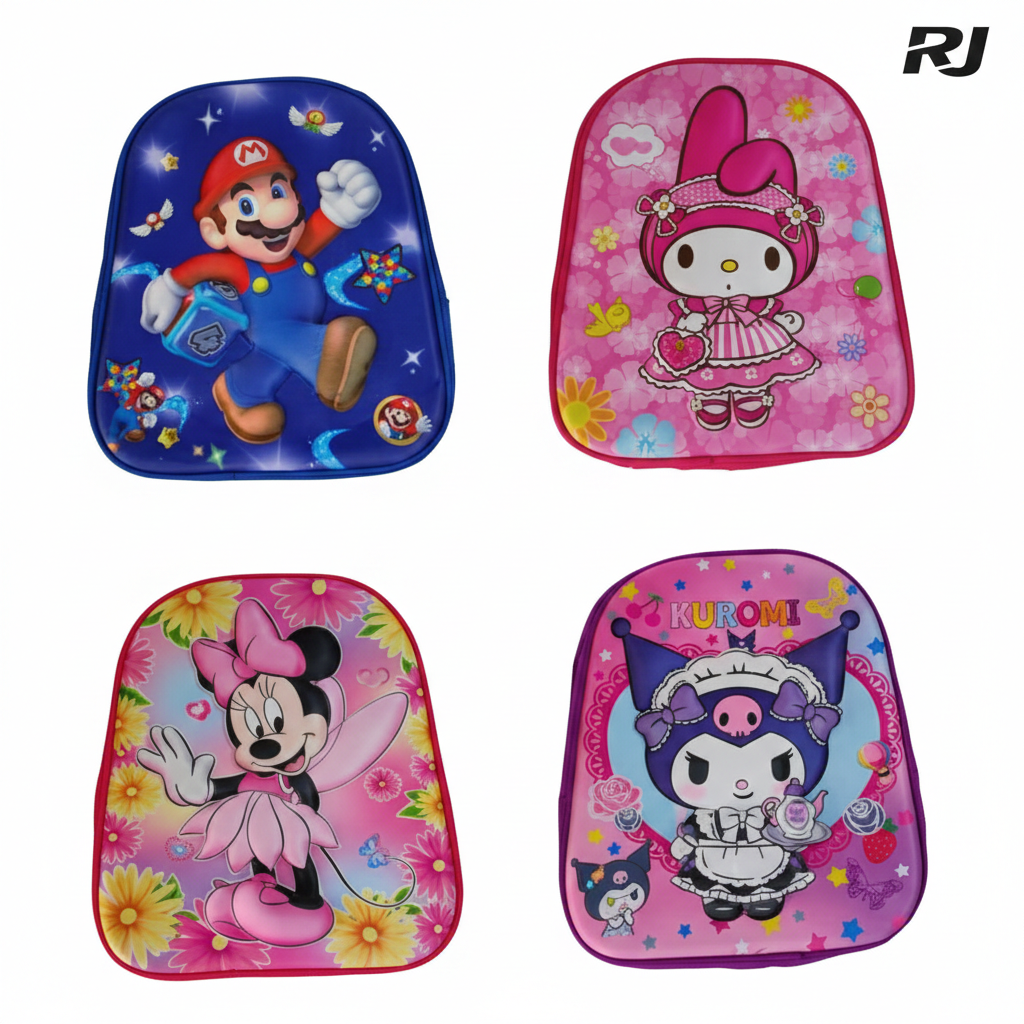 Bolso Escolar 3D 12pulg