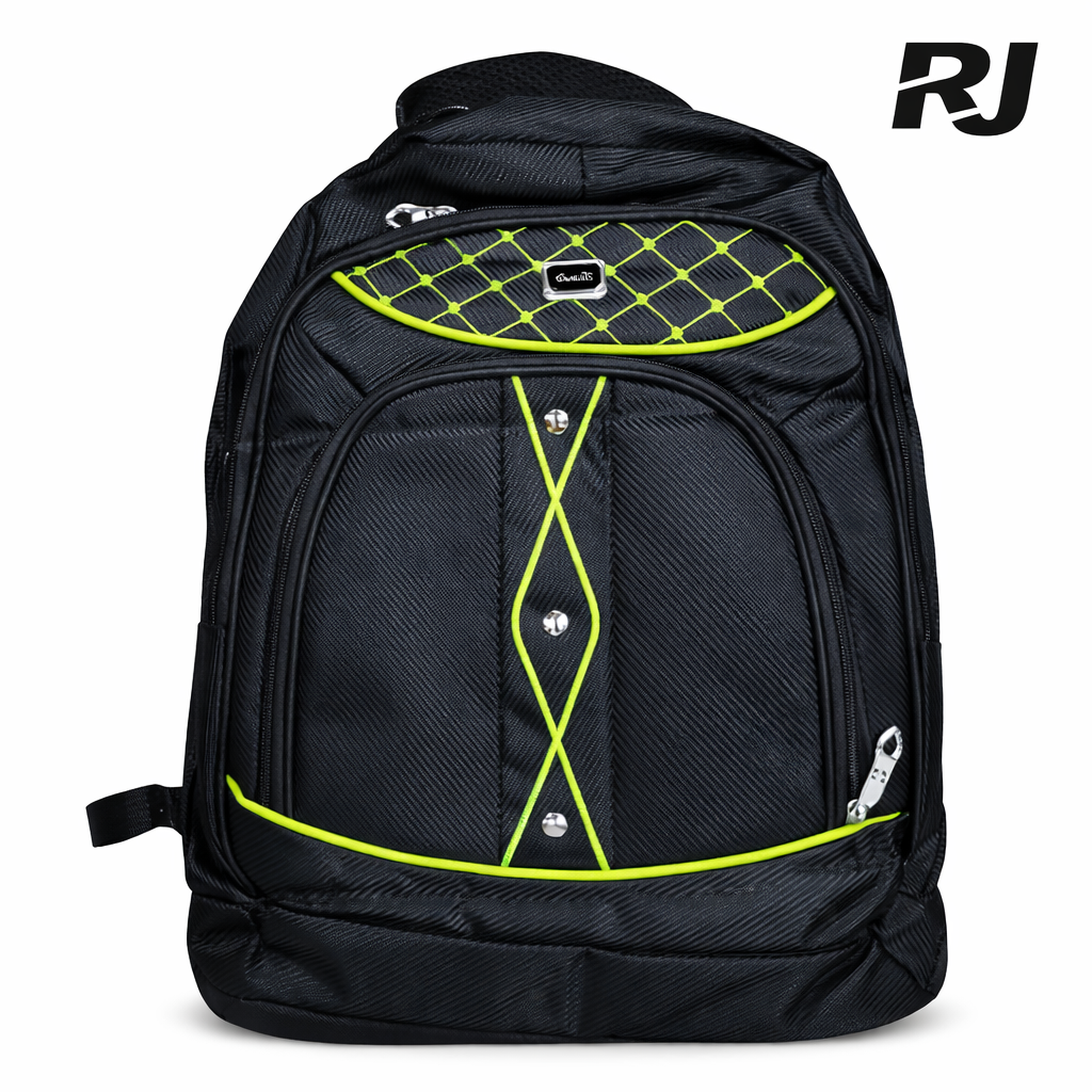 Bolso p/hombre c/3botonetas y lineas entrelazadas