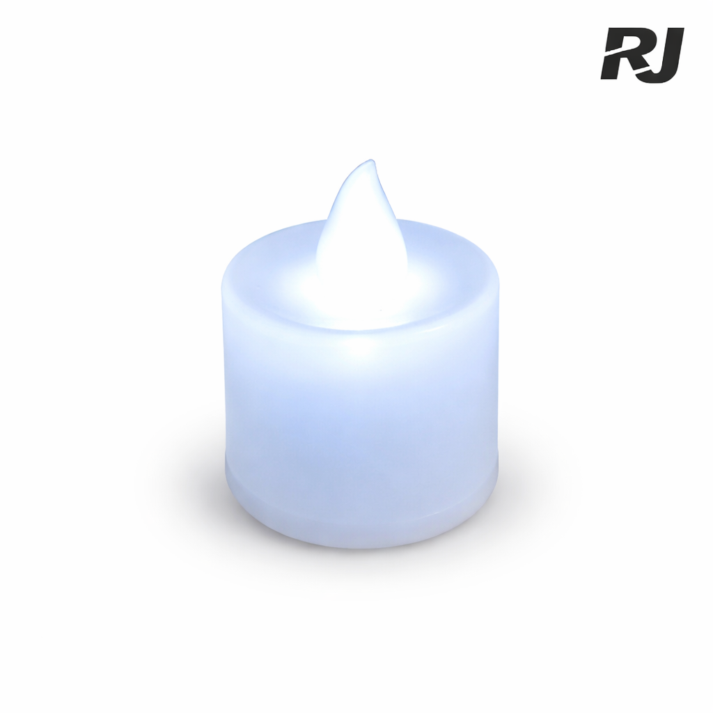 Candela electrica blanca