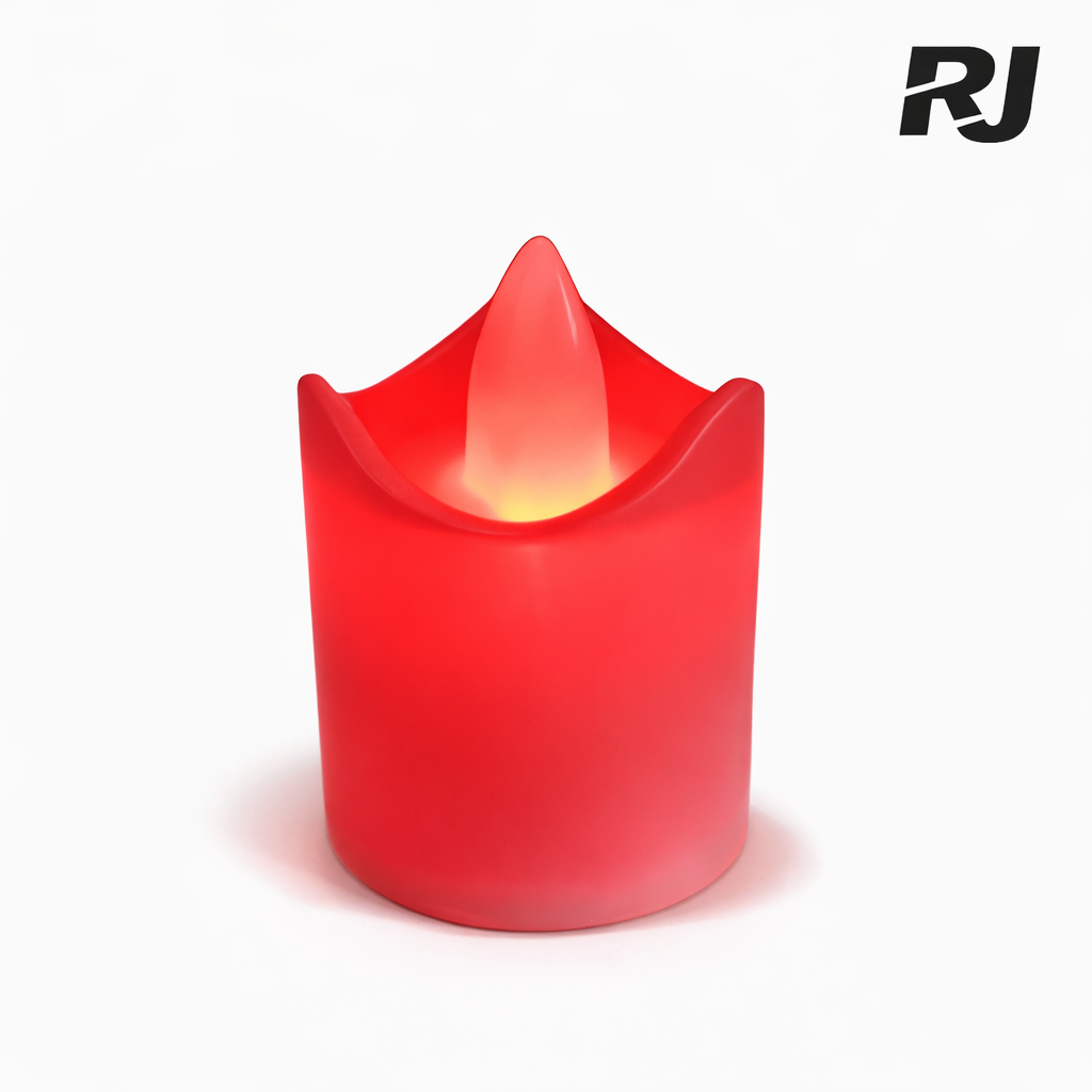 Candela electrica roja