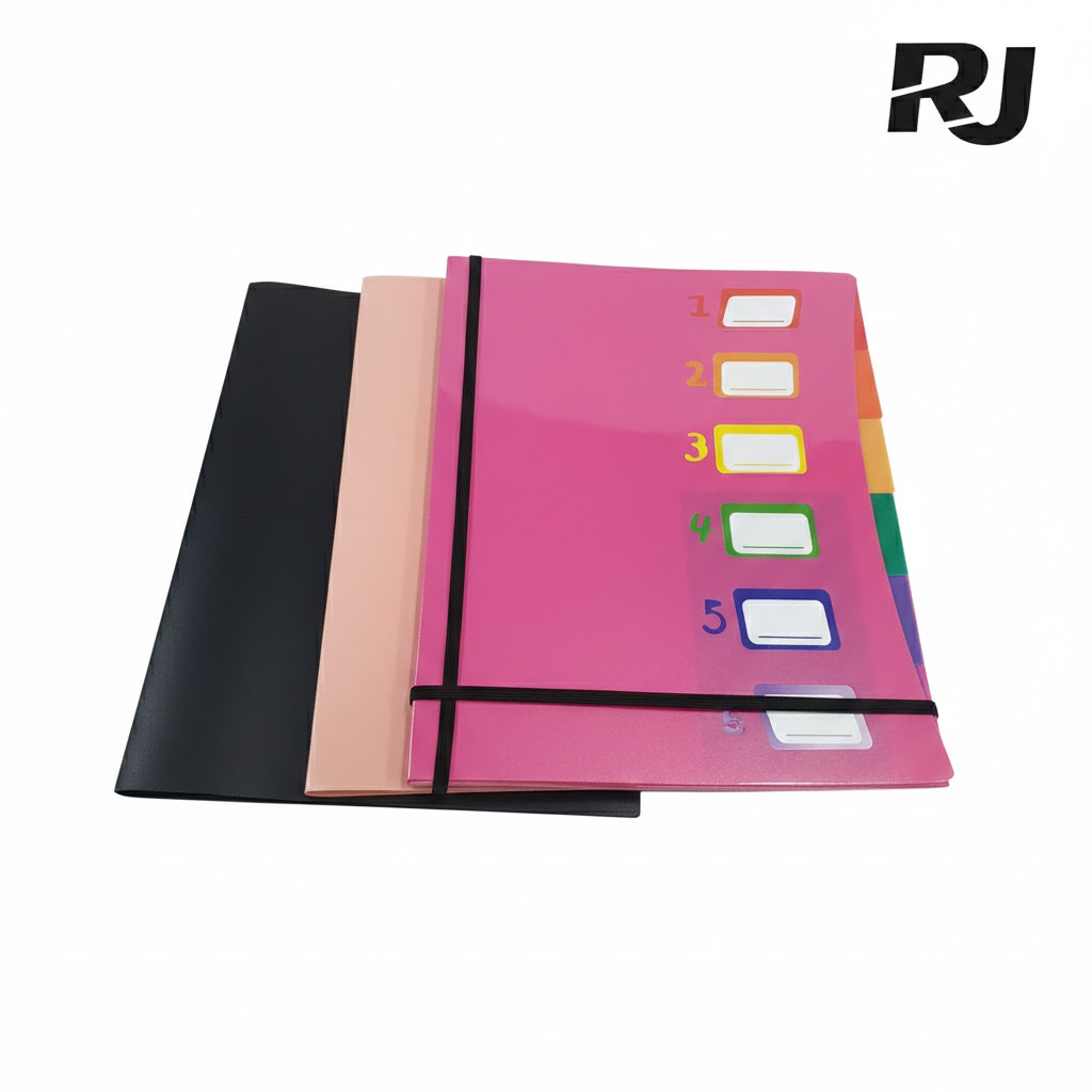 Carpeta p/documento 6capas c/6color rectangular