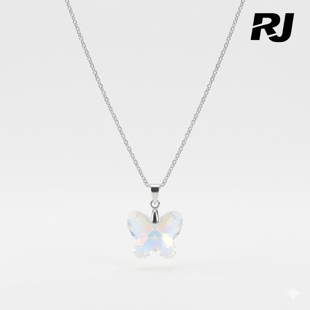 Collar c/piedra cristal