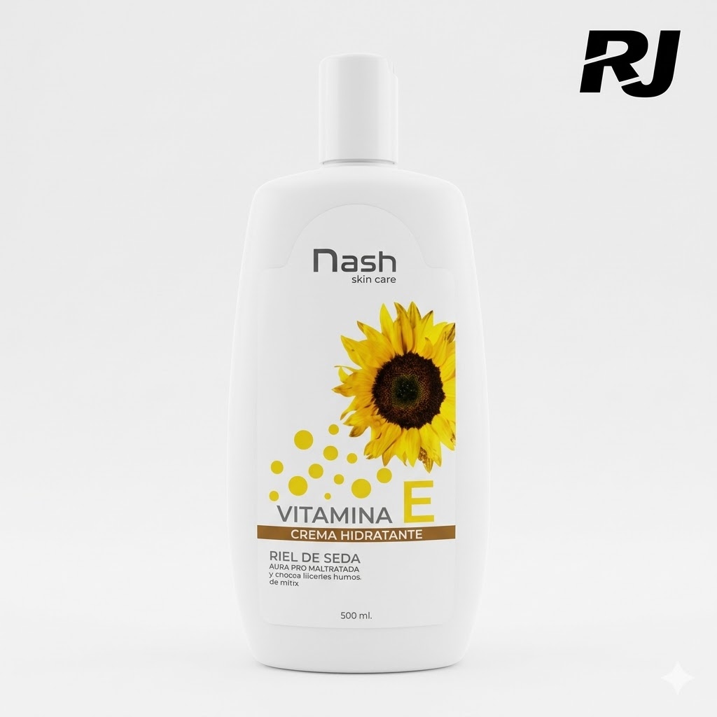 Crema p/cuerpo vitamina E hidratante nash 500ml