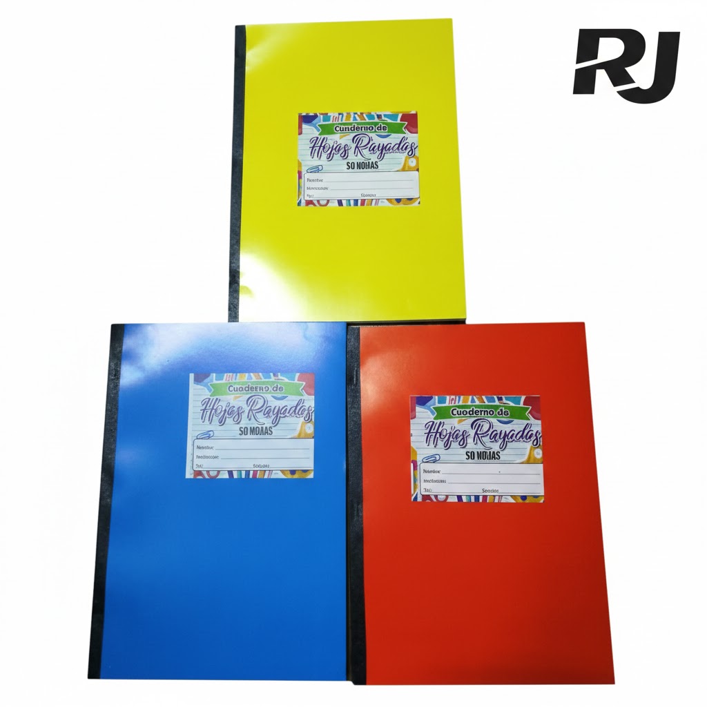 Cuaderno cosido c/calcomanía