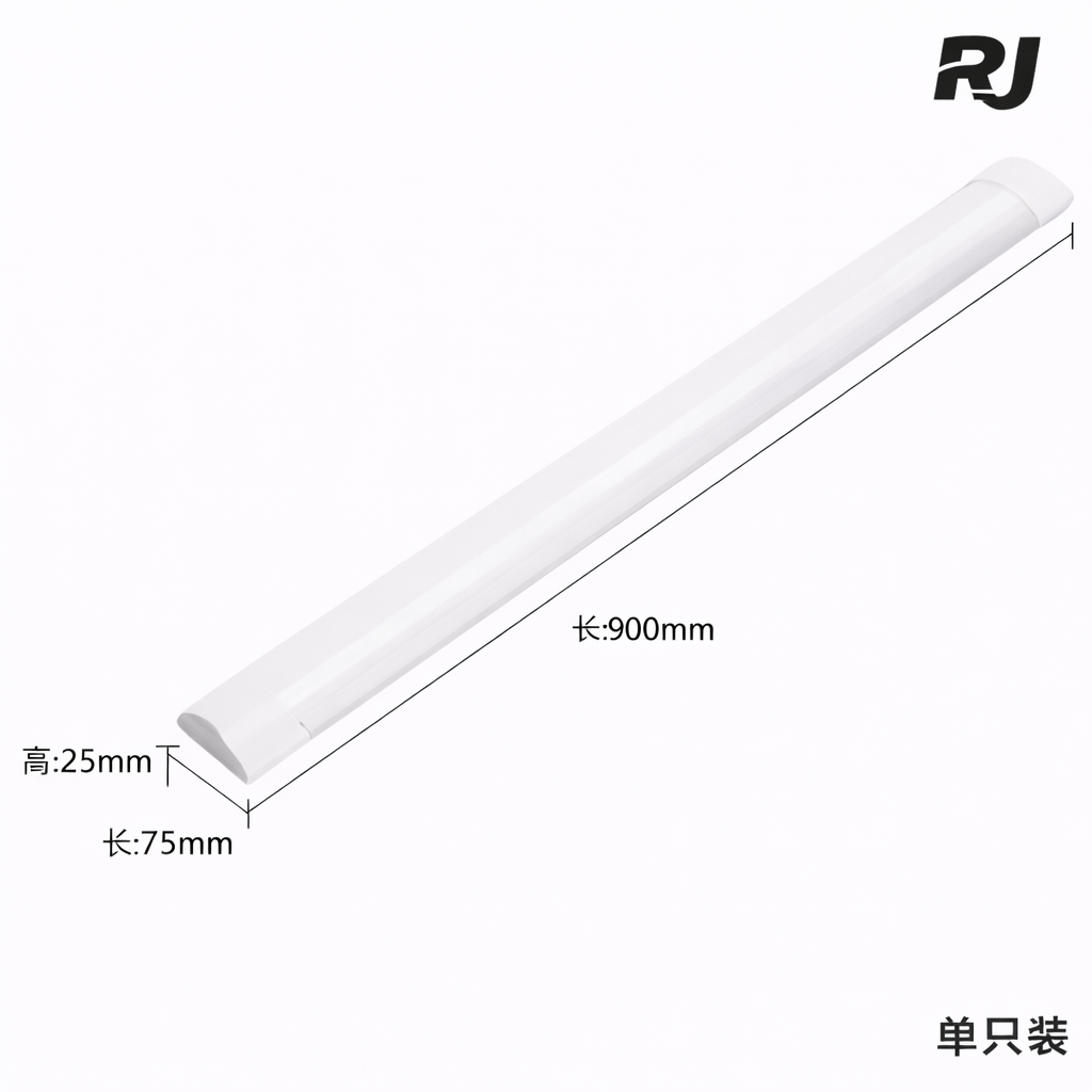 Fluorescente est medio arco. (85-265V) 28W. 900*75*25mm