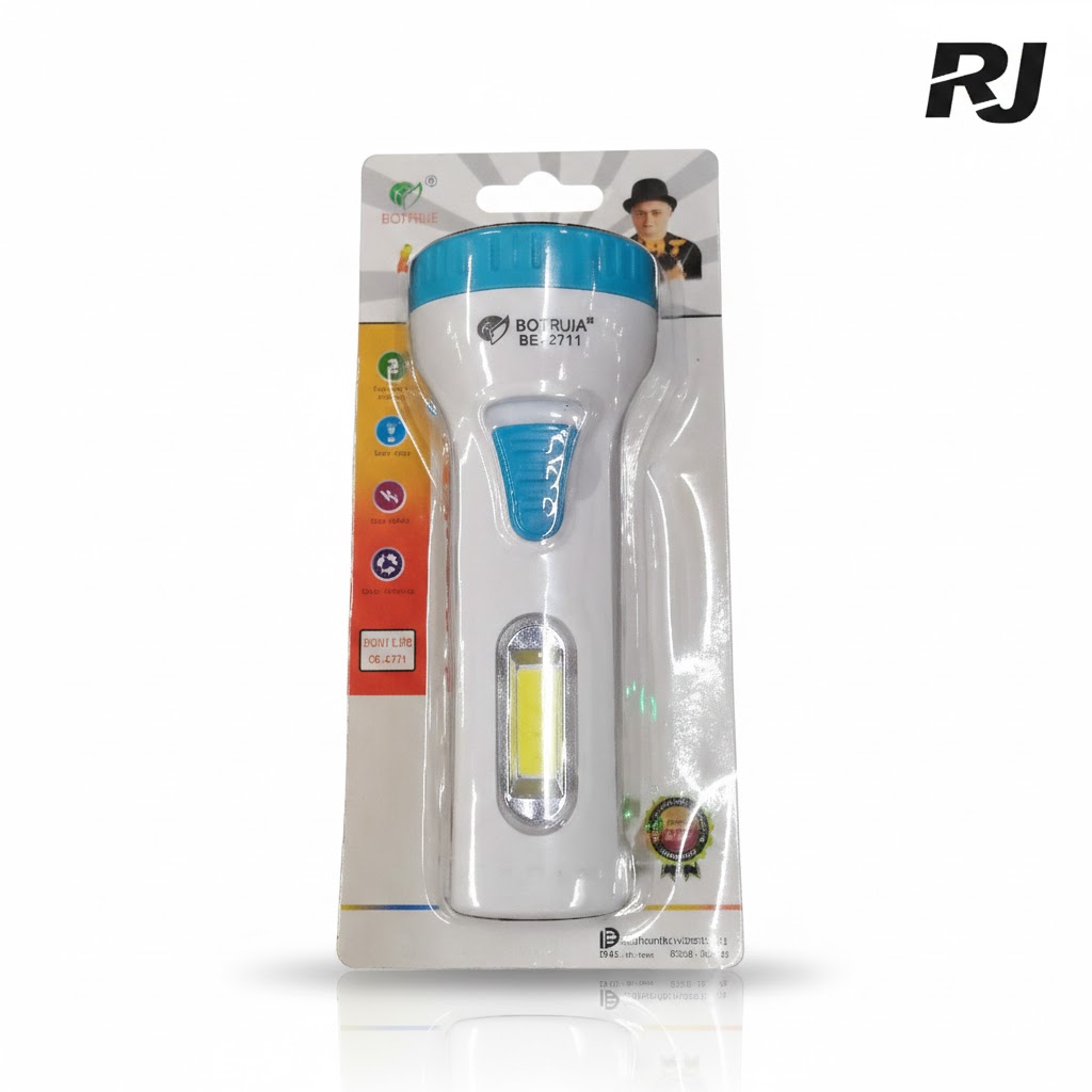 Foco recargable y solar retangular